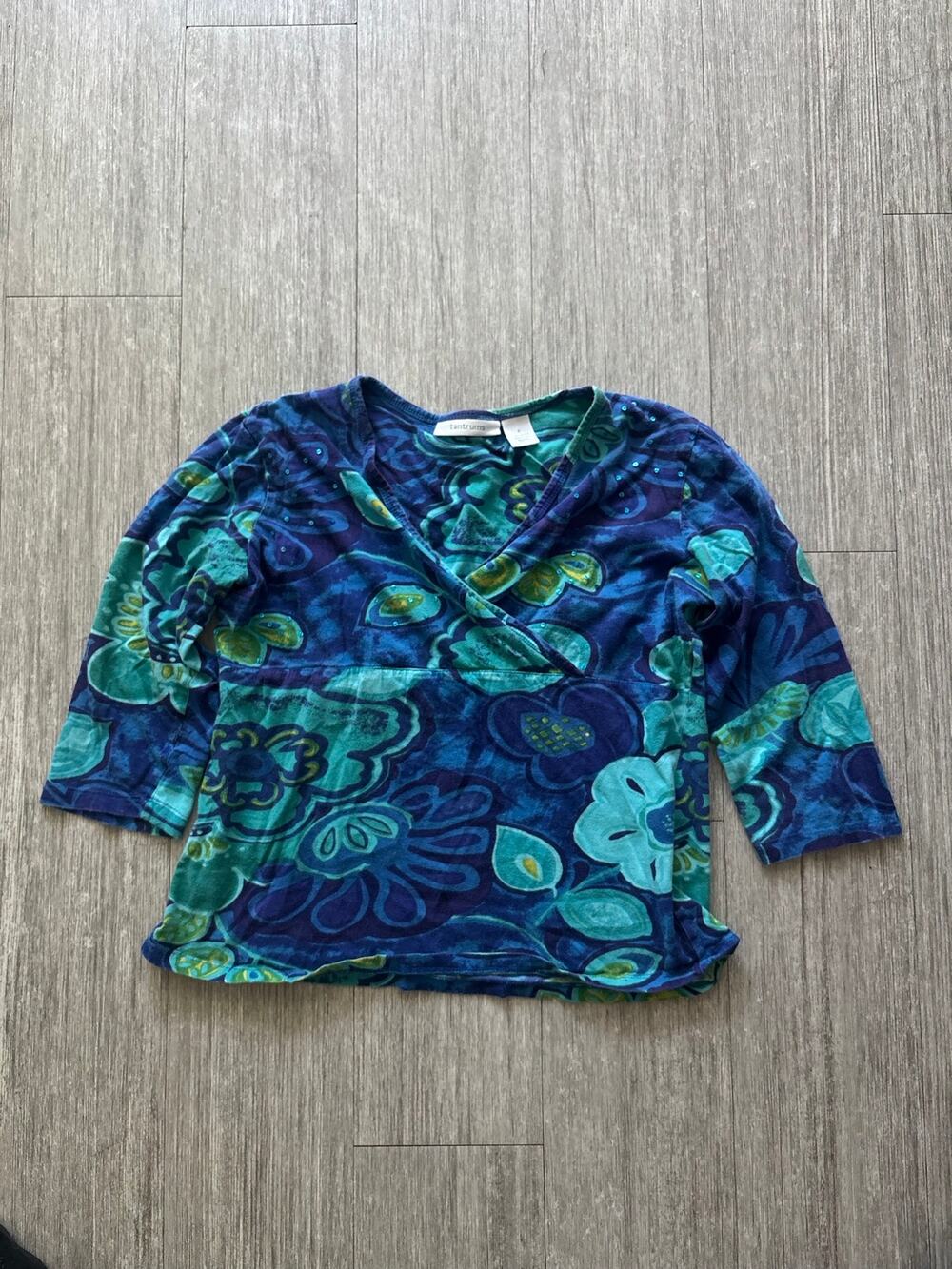 Tantrums Y2k Floral Fairy Wrap Top